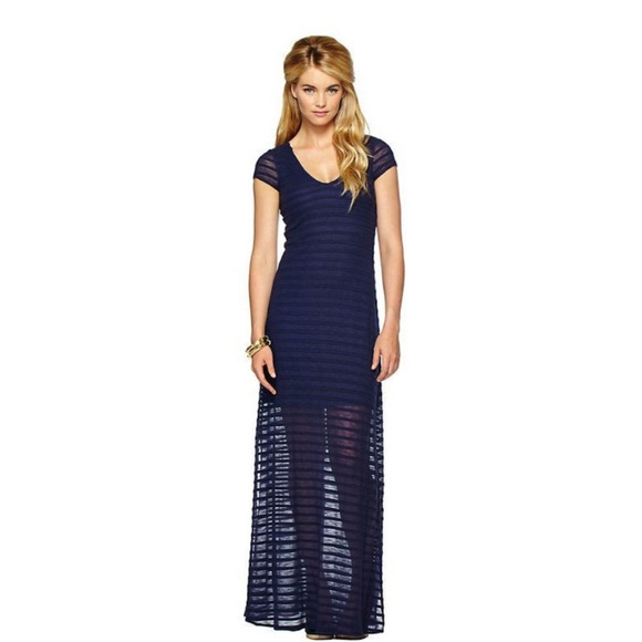 Lilly Pulitzer sheer striped Vienna Maxi dress - Picture 2 of 13